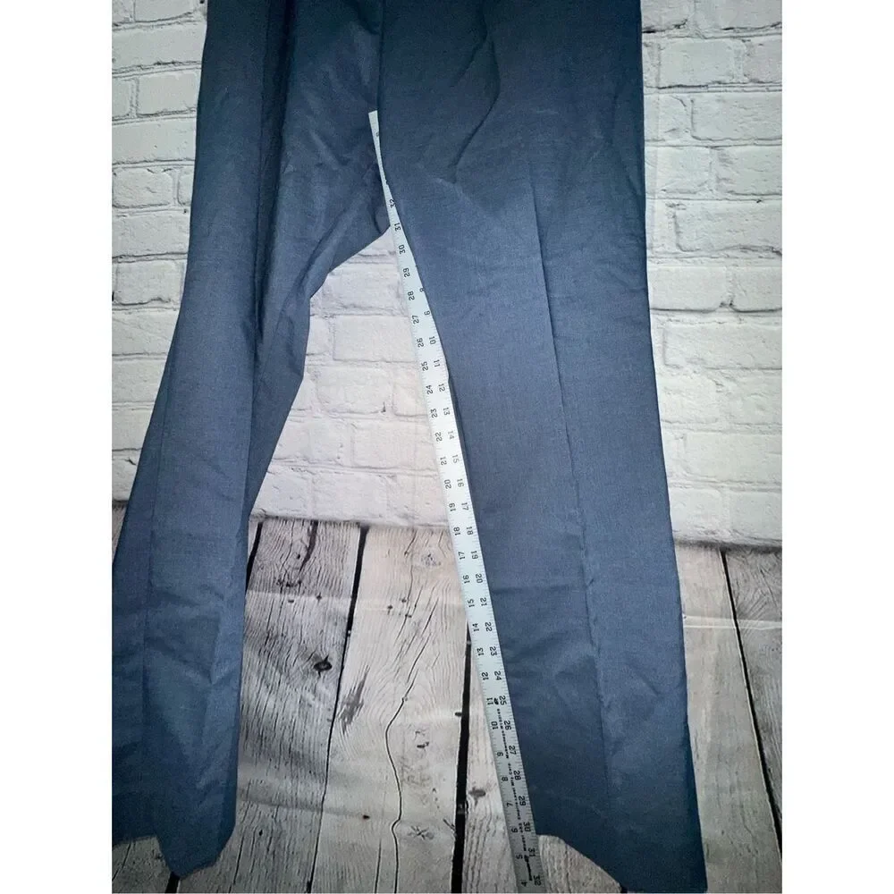 H&M Men’s Dress Pants 38R Slim Fit Stretch Gray/Blue
